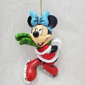 Disney Christmas Magic Minnie Mouse Ice Skating  Ornament bright colors Grolier